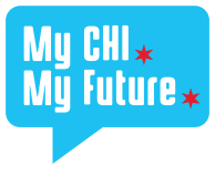 My CHI * My Future - talk bubble logo