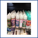Flavored liquid nicotine products