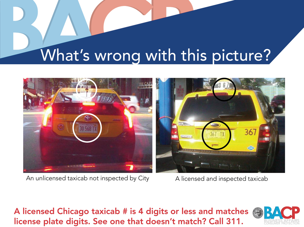 How to Spot a Licensed City of Chicago Cab
