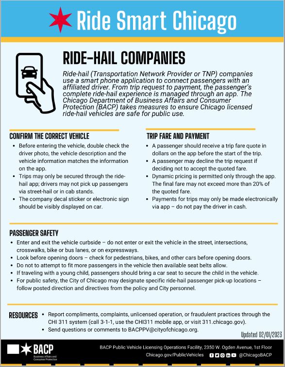 Ride Smart Chicago RIDE-HAIL Companies