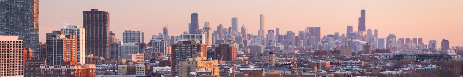 Chicago skyline from the north