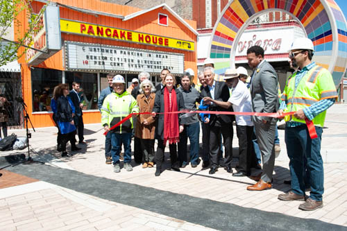 ibbon-Cutting in the Uptown Entertainment District