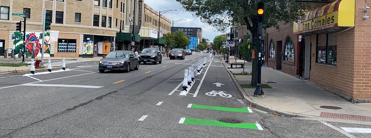 CDOT, Alderman La Spata Showcase New Protected Bike Lanes