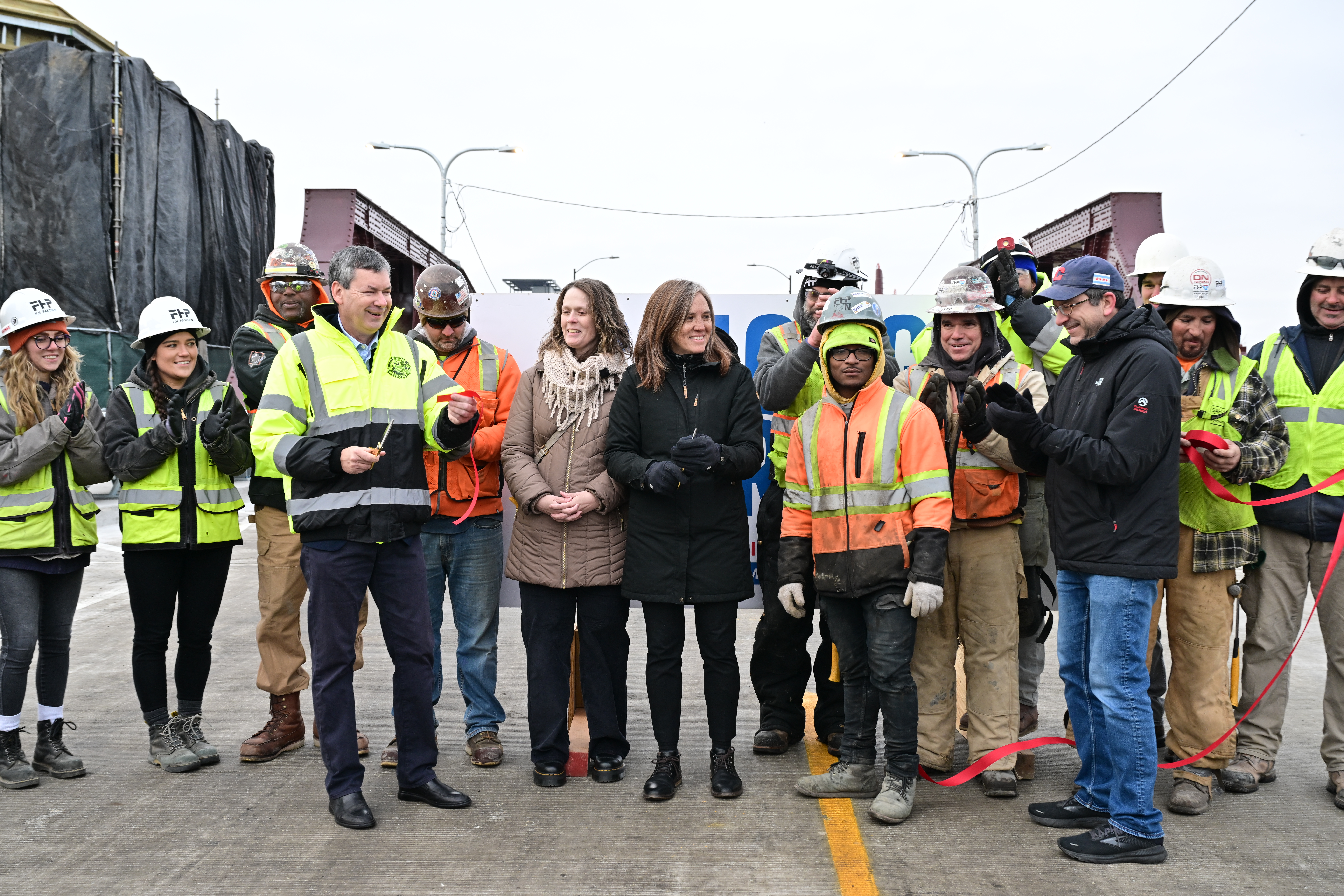 Ceremonial Ribbon Cutting for the Webster Avenue Bridge Project