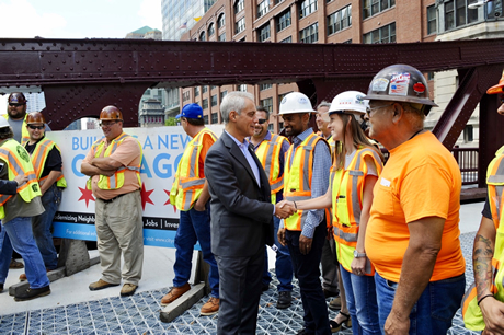 Clark Street Bridge Opening