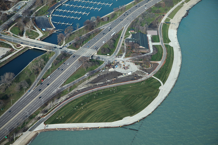 Fullerton Lake Front Sky View