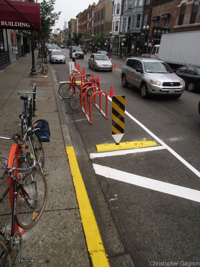 photo of bike corral