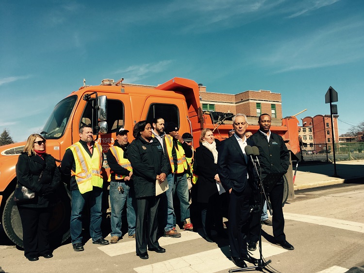 Mayor's Pothole Press Meeting