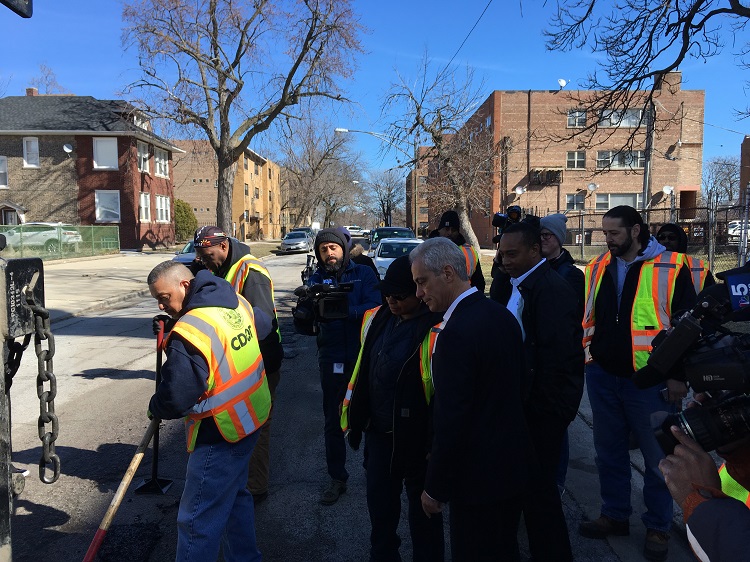 Mayor's Pothole Press Meeting