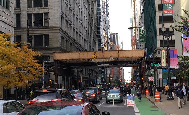 Randolph St. Closed between Michigan Ave. and State St.