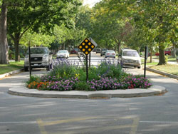 Traffic Calming photo of a traffic circle