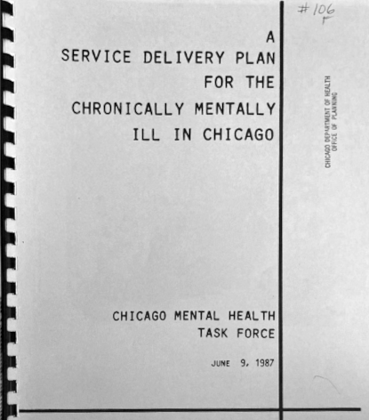 Mental Health Task Force Report, 1987