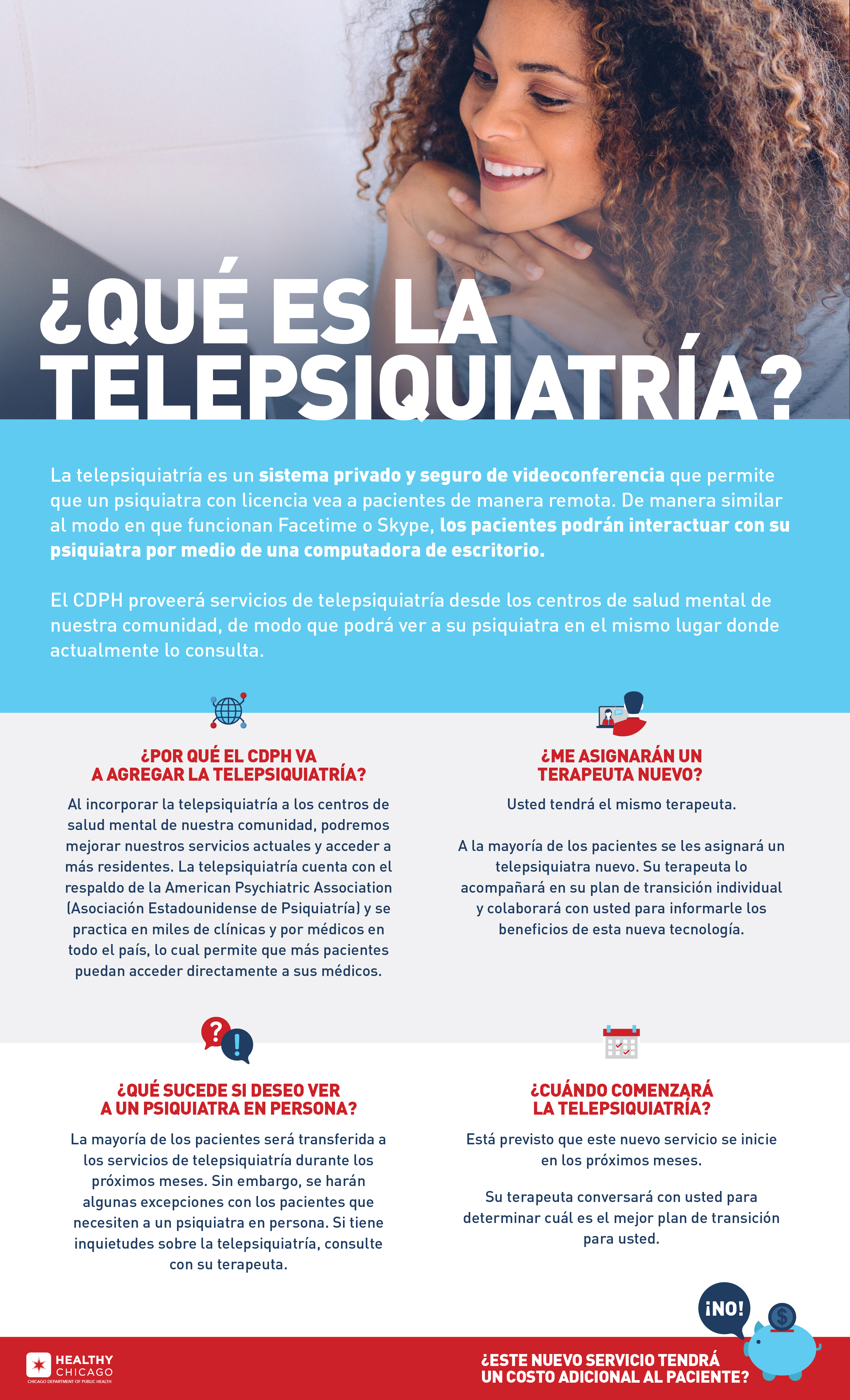 telepsychiatry flyer - Spanish