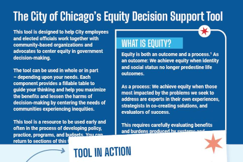 Equity Decision Support Tool screenshot