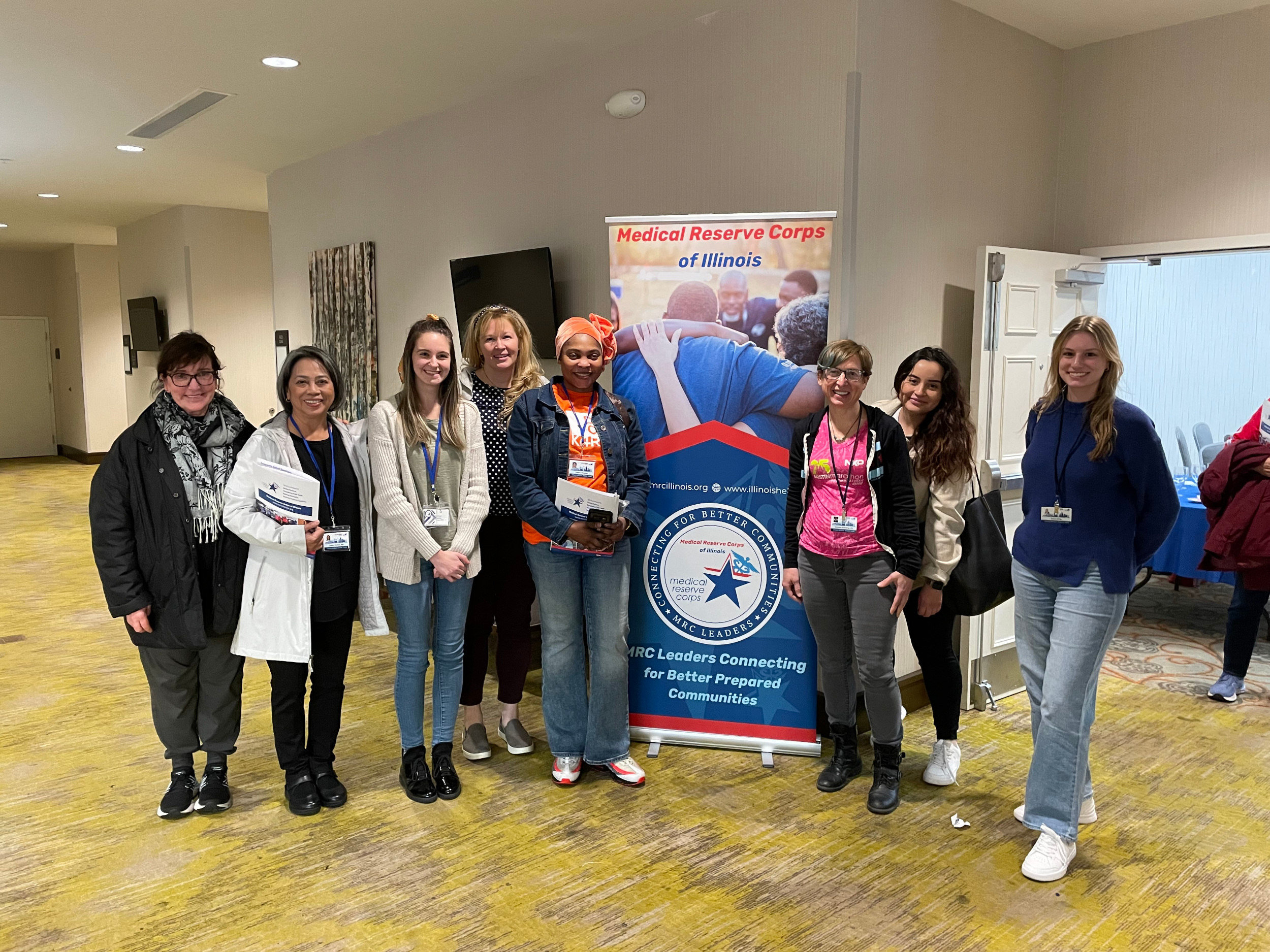 MRC volunteers representing Chicago at the 2023 MRC Summit
