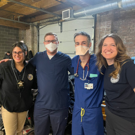 thumbnail - MRC volunteers participating in a simulated emergency exercise