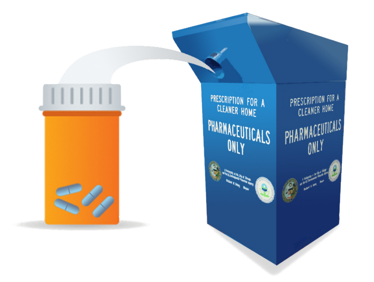 pharmaceutical drop-off illustration
