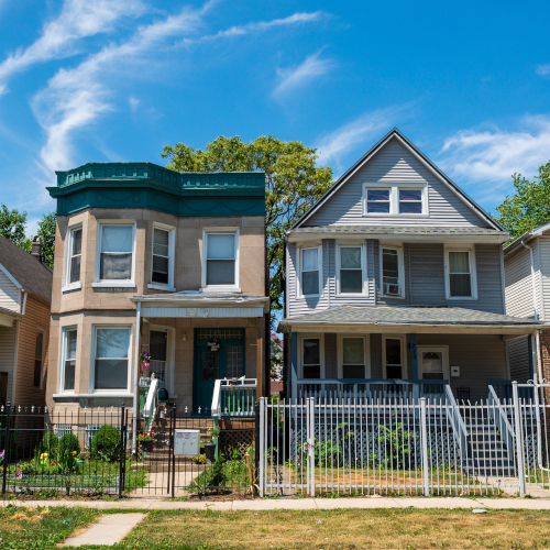 two Chicago neighborhood houses