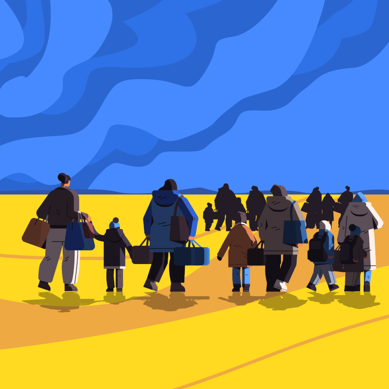 Ukrainian refugees Ukrainian refugees