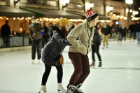Ice skating in Millennium Park