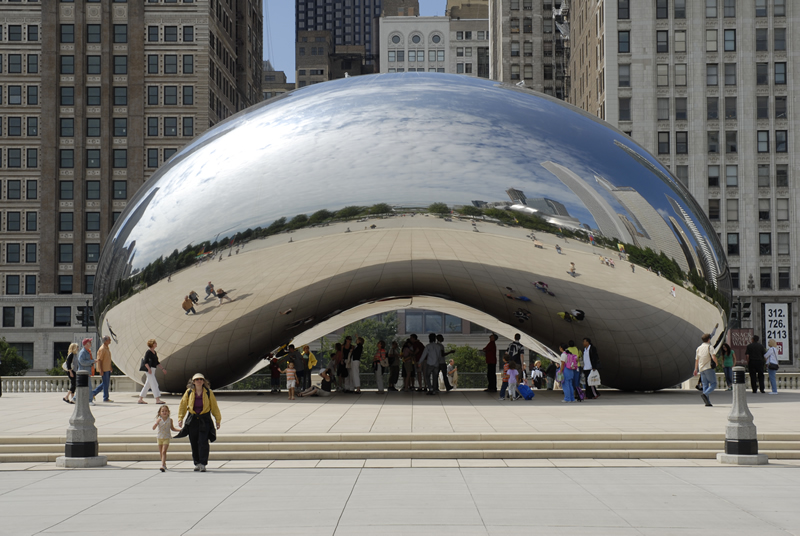 Chicago Cloud Gate In Millennium Park, What Is The Big Mirror Ball In Chicago