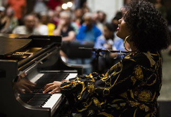 The Alexis Lombre Quintet at Preston Bradley Hall for the Chicago Jazz Festival