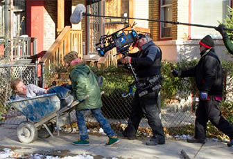 Production scene from the set of Shameless