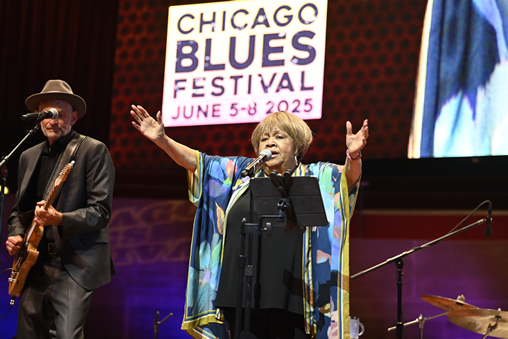 Chicago Blues Festival (Mavis Staples performing on stage)