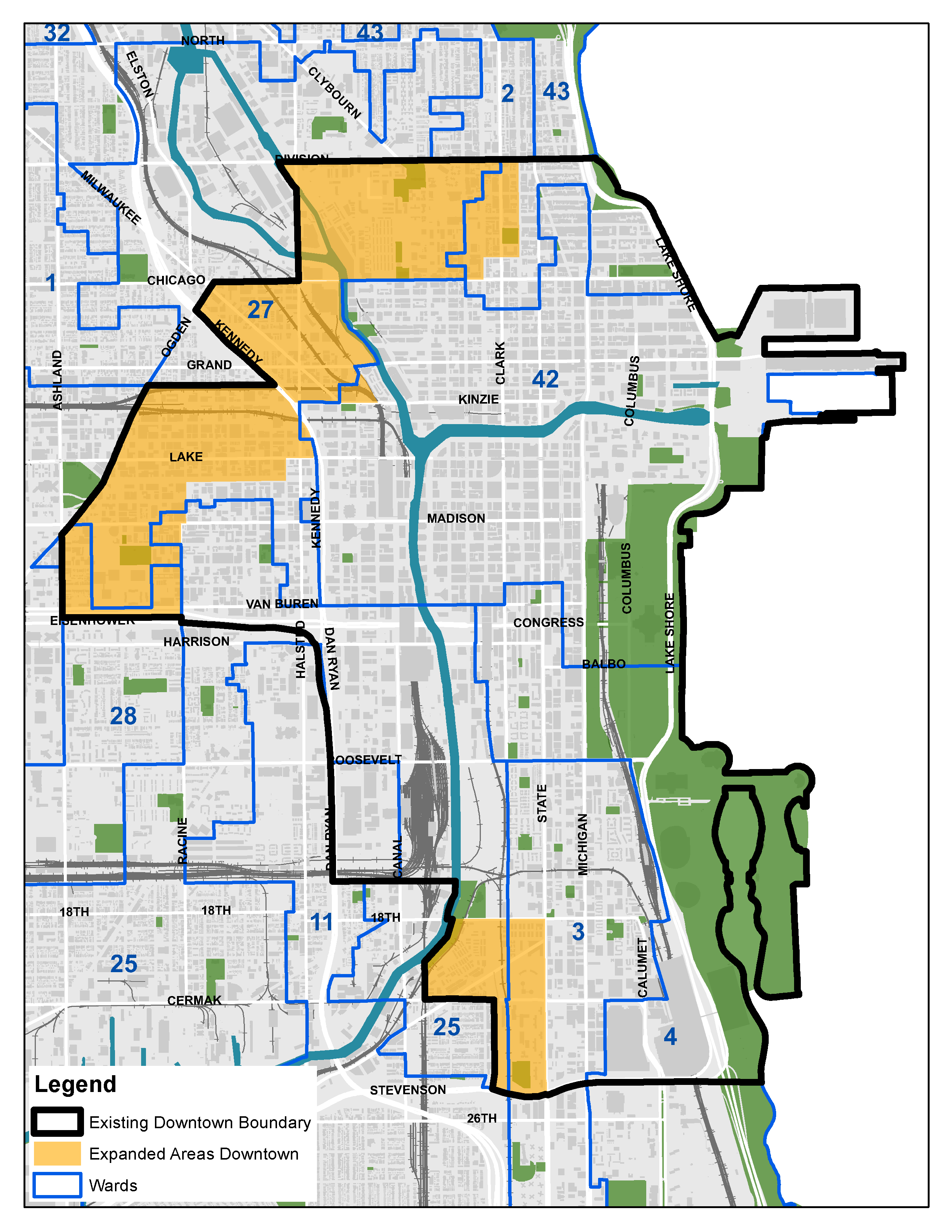 Central Area Expansion Map