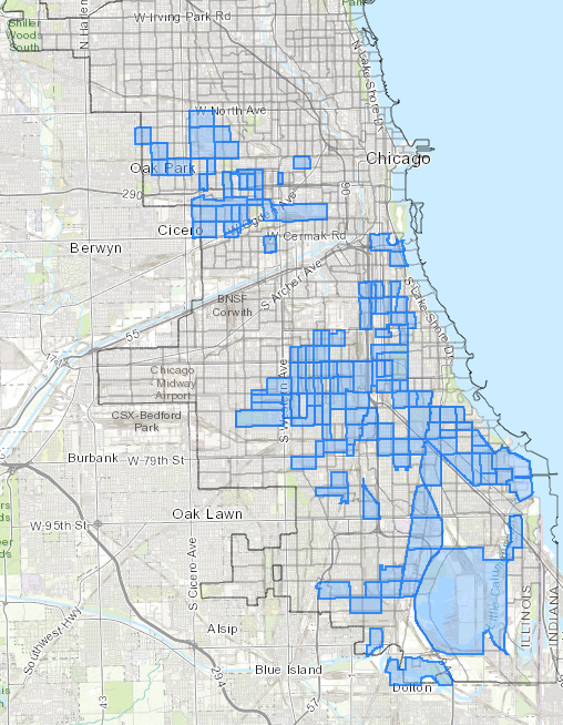 chicago zone map City Of Chicago Opportunity Zones chicago zone map