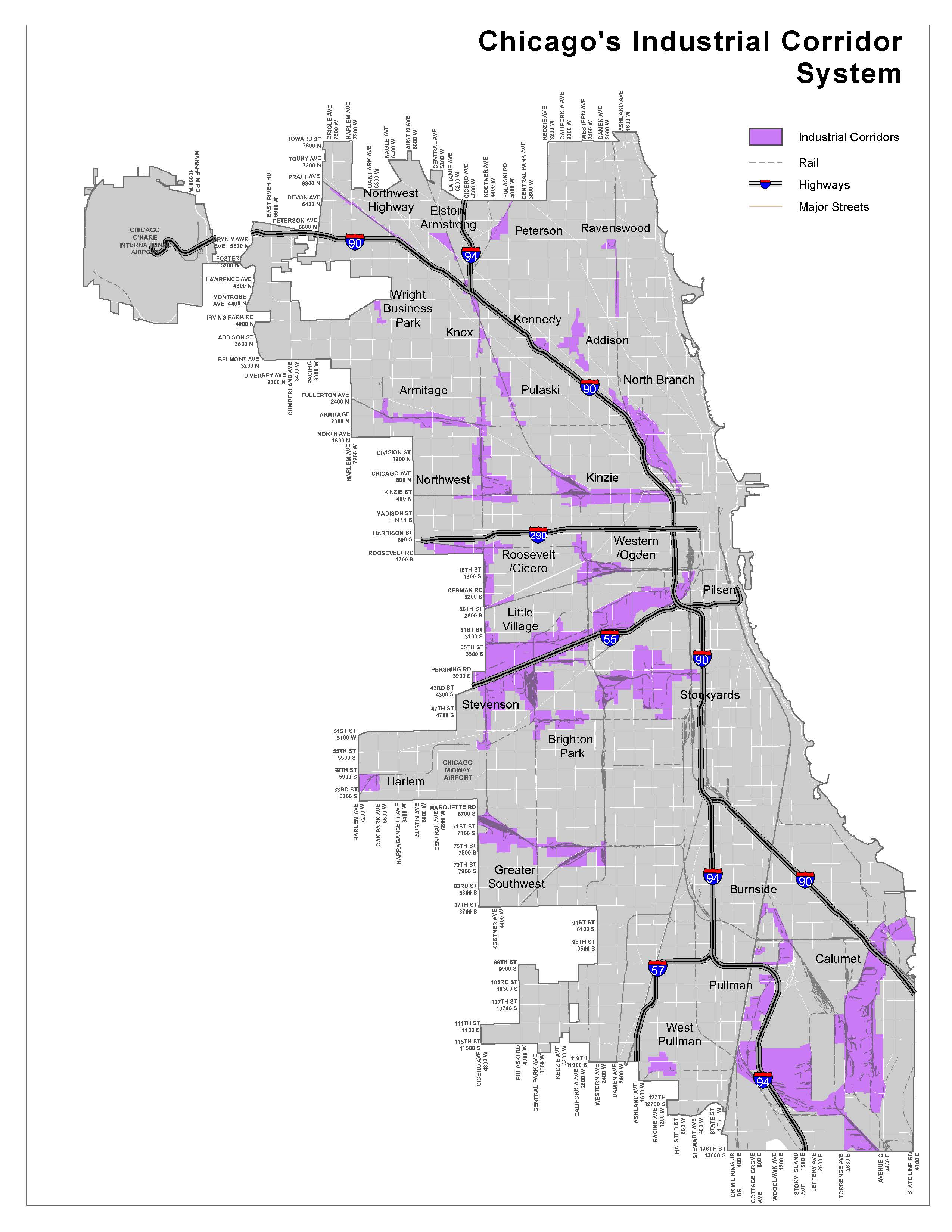 Industrial Corridor Map