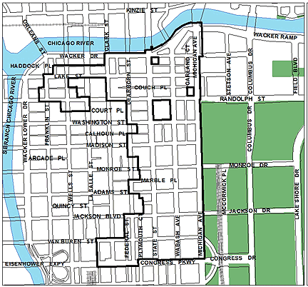 File:Map of Downtown Chicago, Michigan Avenue, Chicago, Illinois