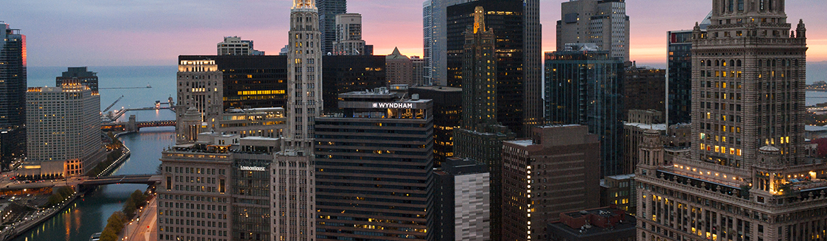 Chicago city skyline