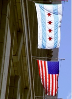 City of Chicago flag Image City of Chicago flag Image