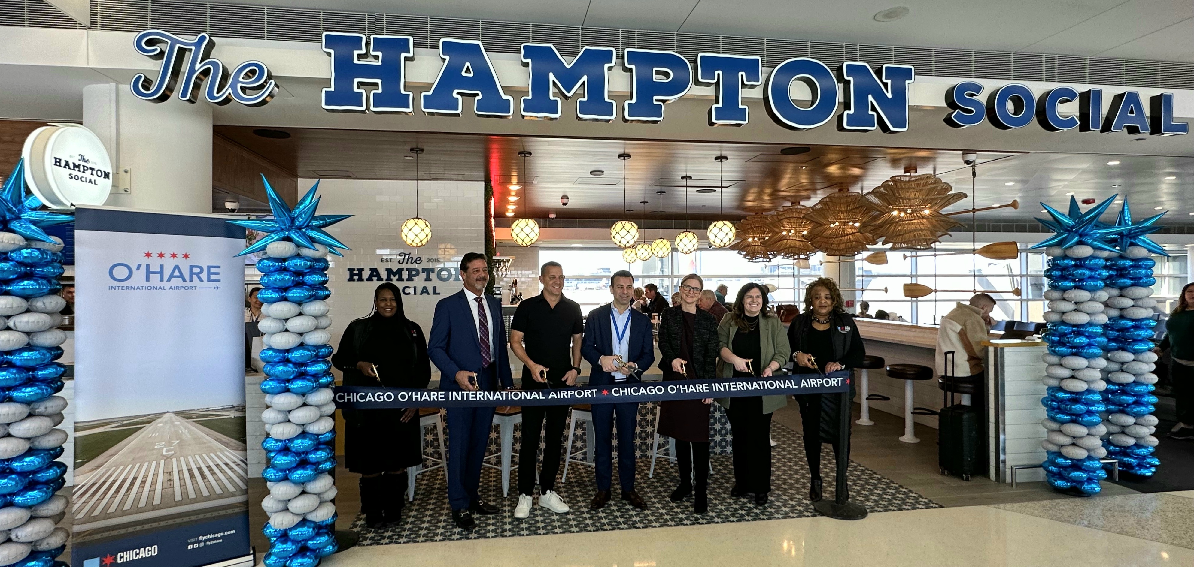 Ribbon cutting for ORD's new The Hampton Social