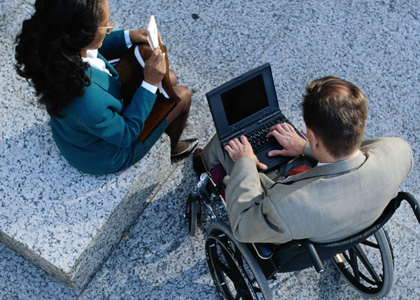 Man in wheelchair