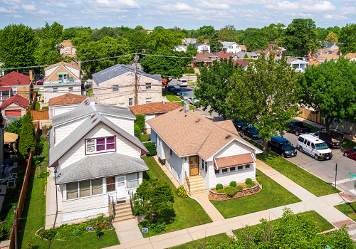 Houses on a street