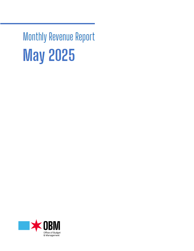 Cover of the Monthly Revenue report cover for May 2025