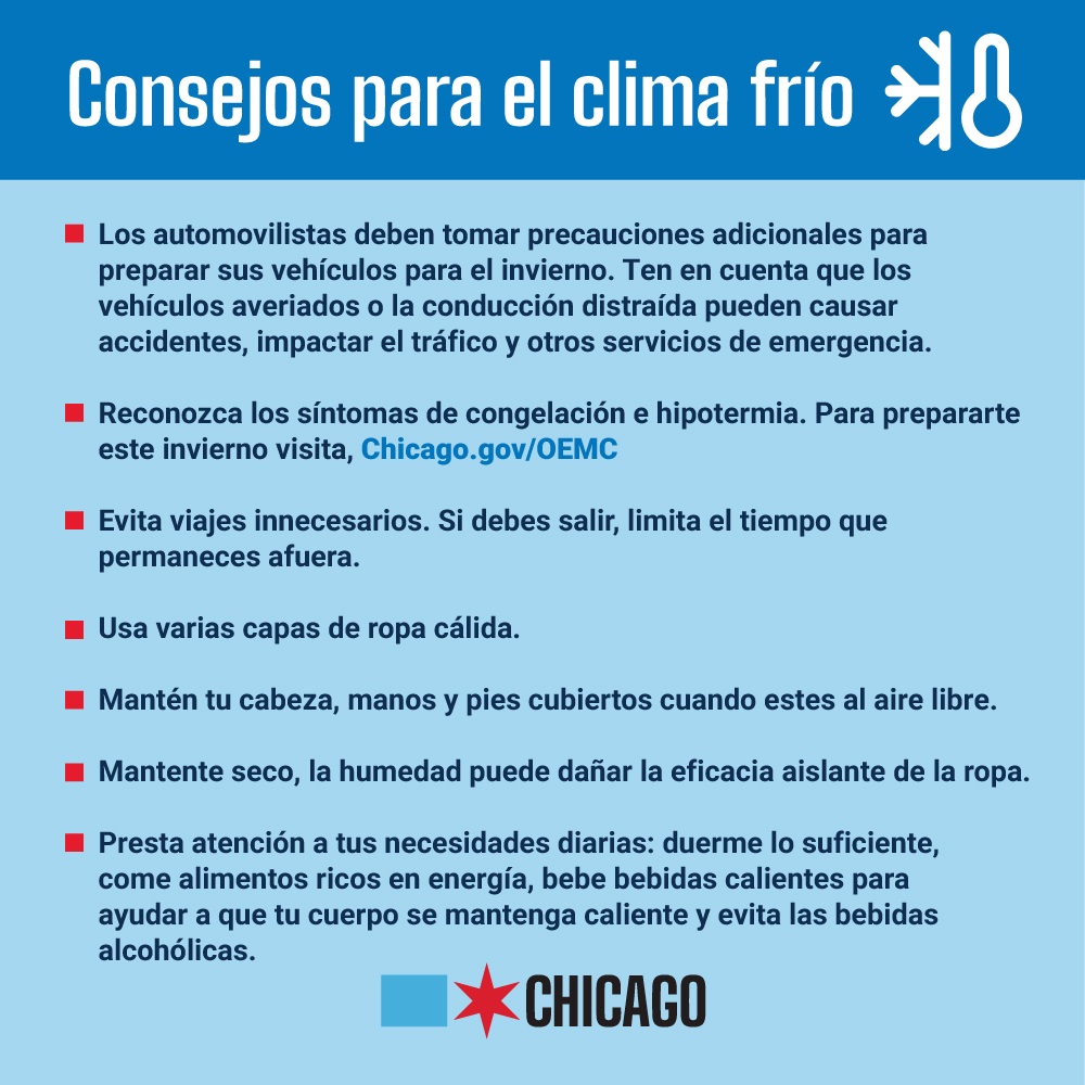 OEMC Cold Weather Tips - Spanish