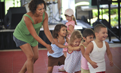 Children playing at a daycare