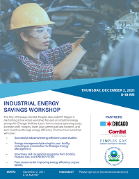 Industrial Energy Efficiency Event Flyer