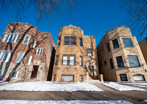 a row of buildings