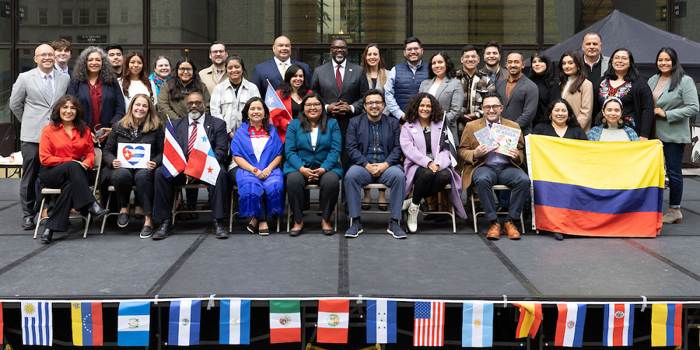 National Hispanic Heritage Month group photo