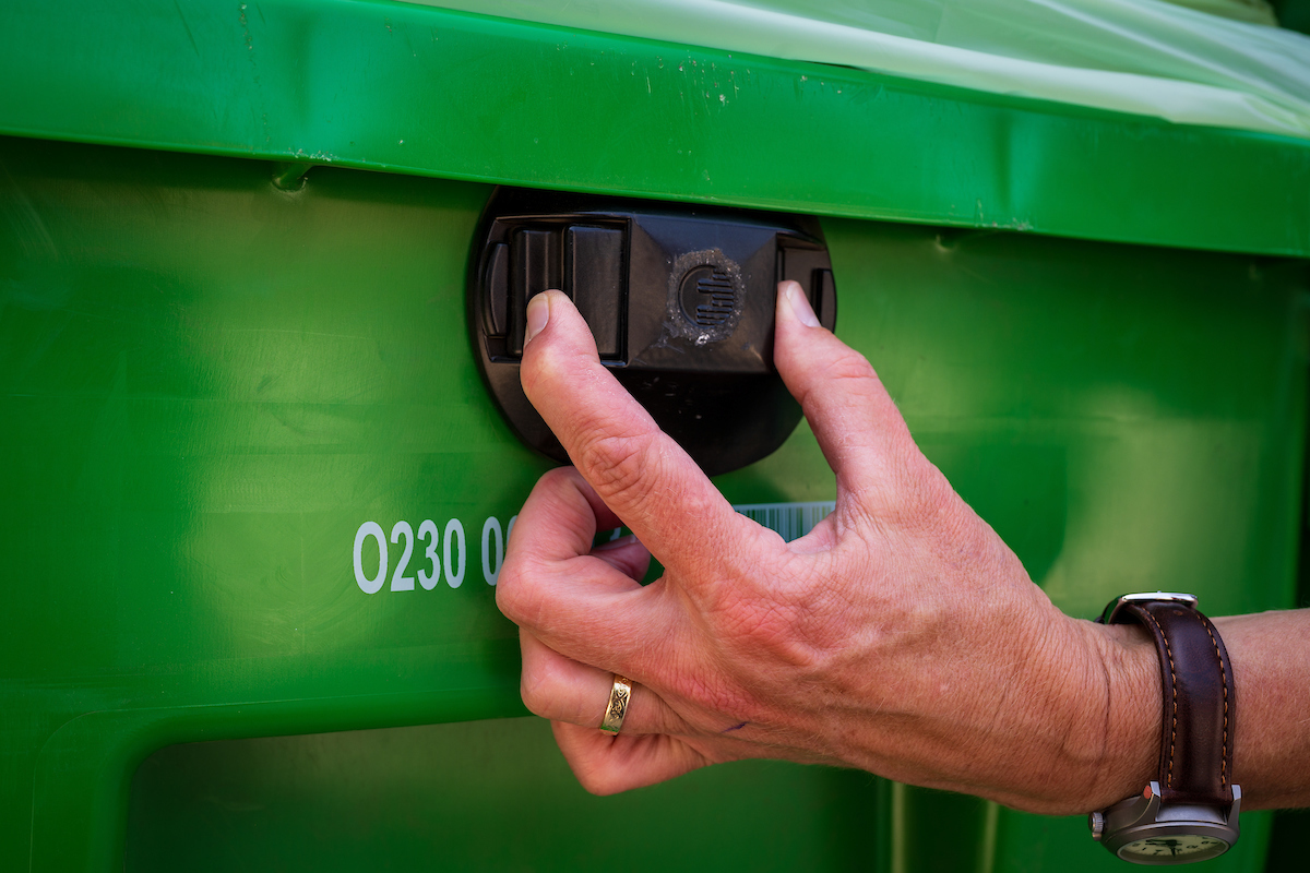 Food Scrap Drop Off Bin Latch