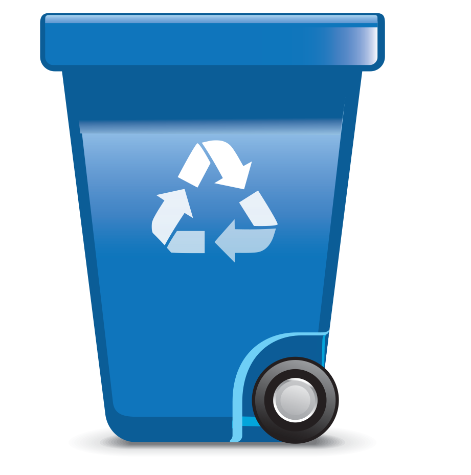 Blue cart recycle