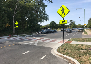 Raised crosswalk