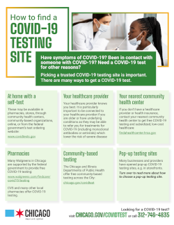 How to Find a COVID-19 testing site