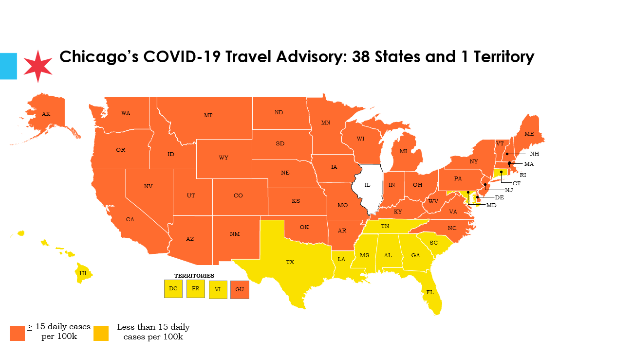 covid travel map