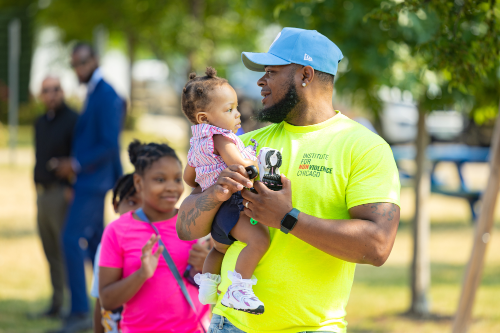 Mayor Brandon Johnson delivers remarks at the Emergency Supplemental Victims Fund Expansion Press Conference at UCAN in North Lawndale; June 2024.
