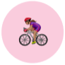 icon - person riding bicycle